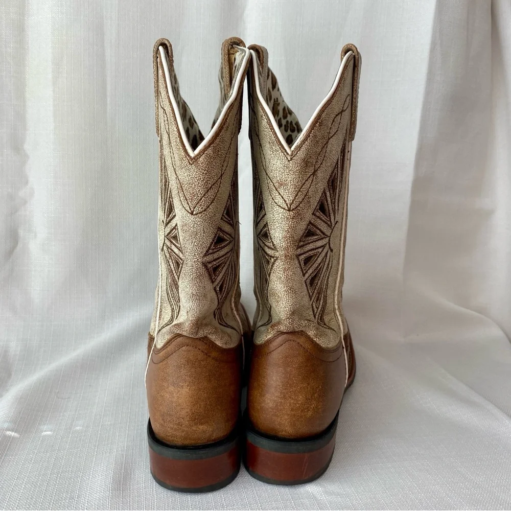 Laredo Kite Days Square Toe Western Cowboy Boots Mid Calf Women’s Size 11 - Picture 5 of 9